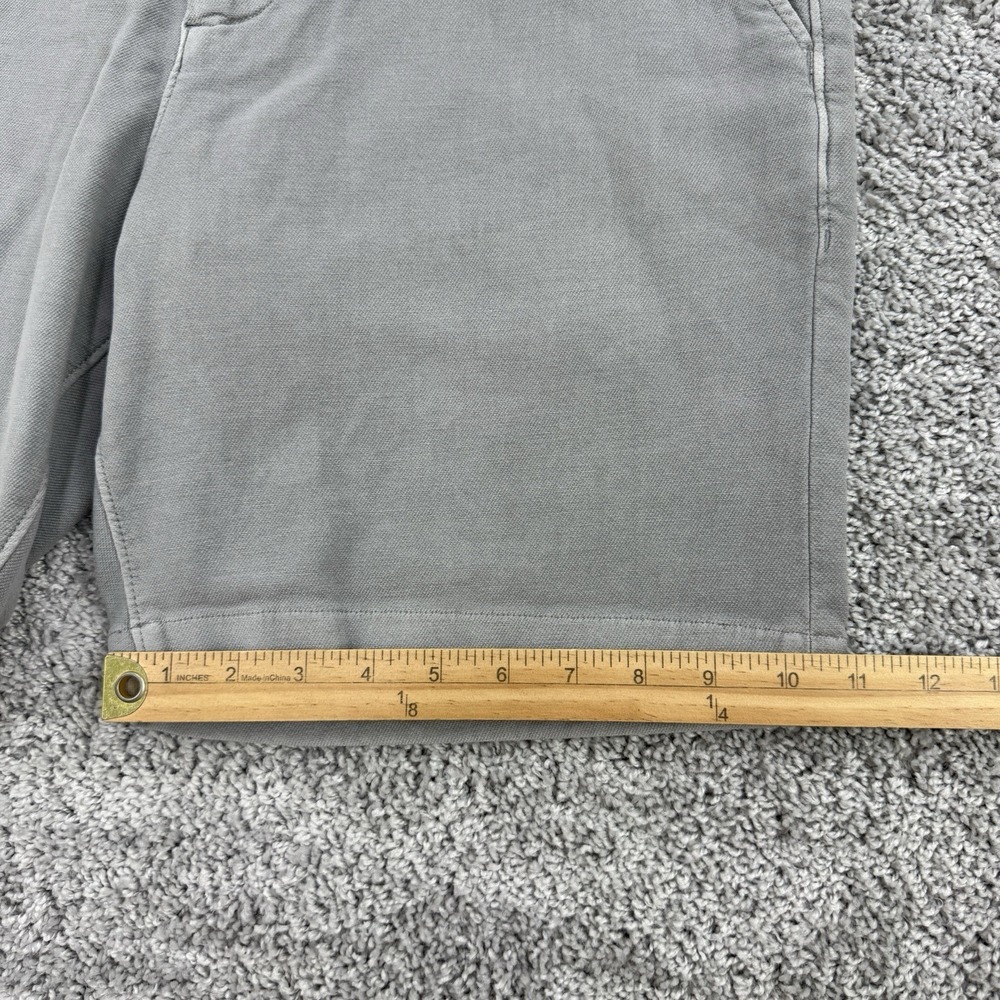 Faherty Stretch Terry Shorts Men's 35 Gray Chino Preppy Soft Twill Stretch - Picture 6 of 10